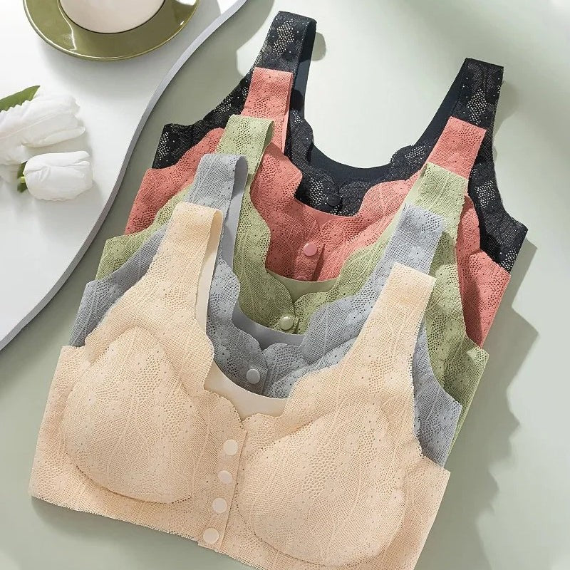 Front-fastening wire-free bra - product photo 2