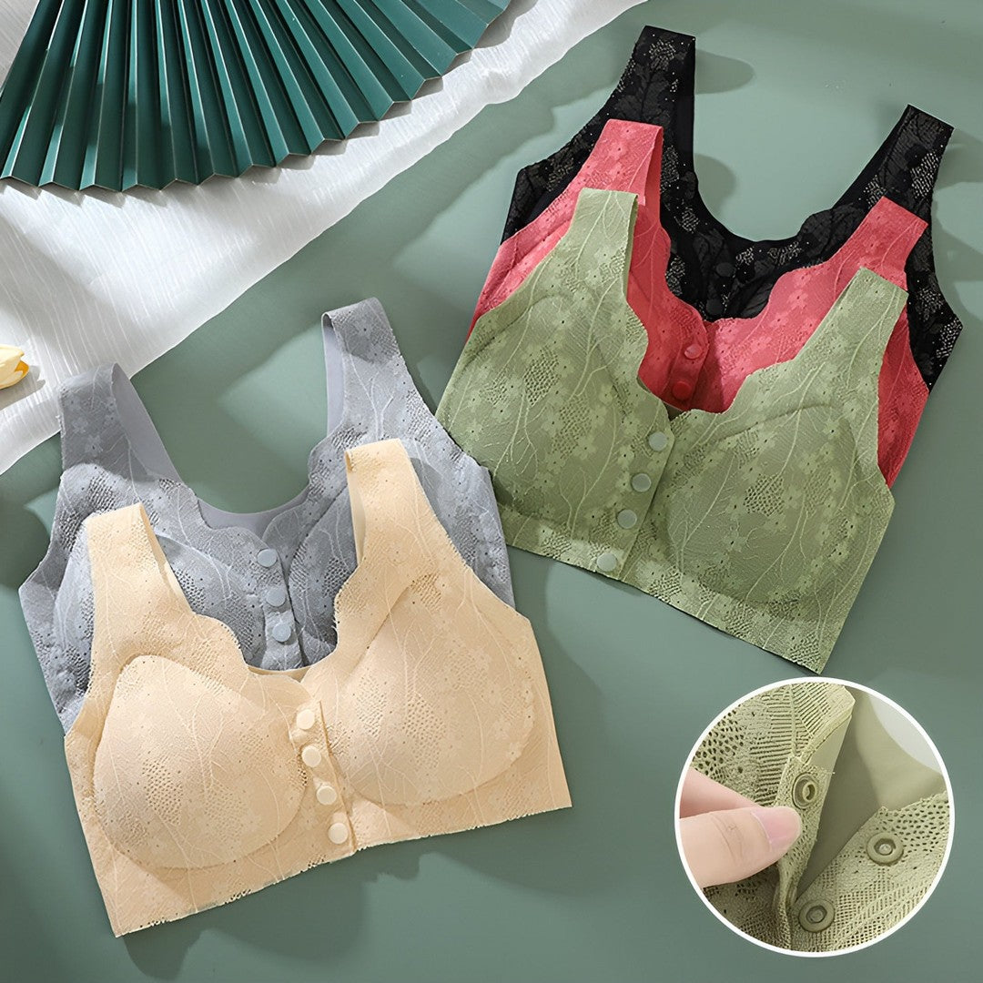 Front-fastening wire-free bra - product photo 3
