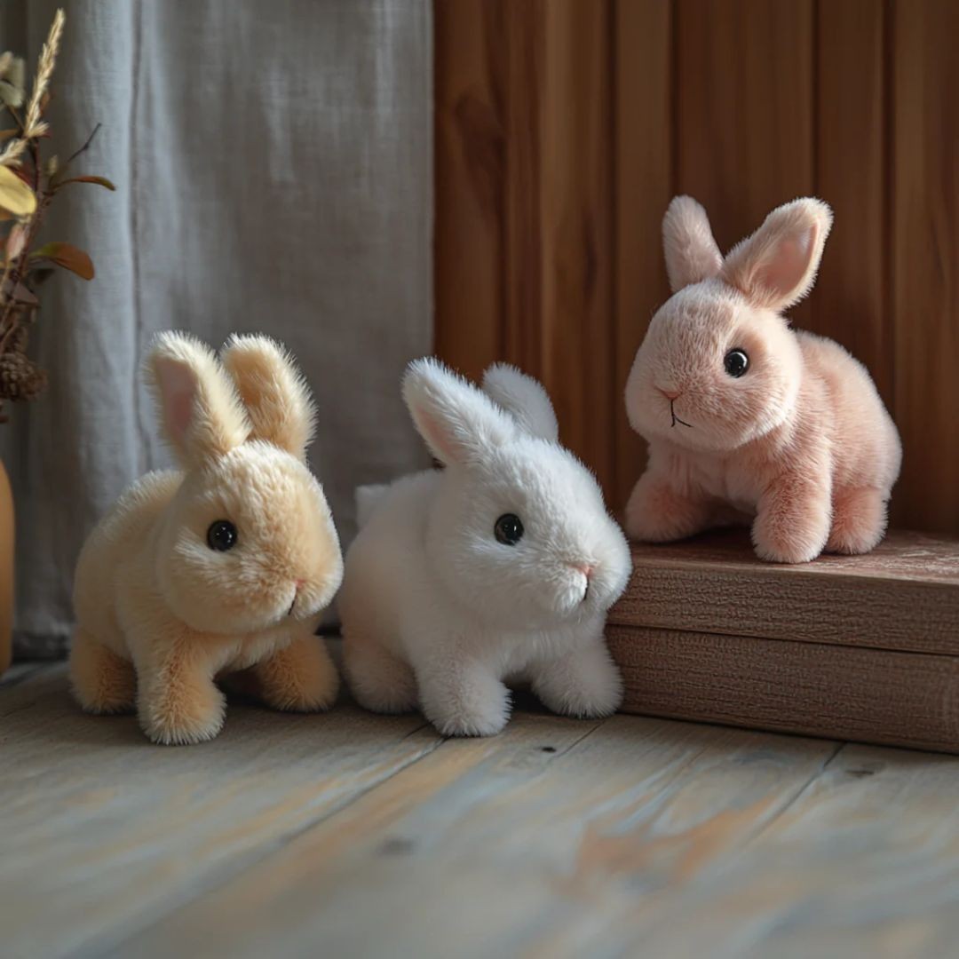 Interactive plush rabbit that hops - product photo 4