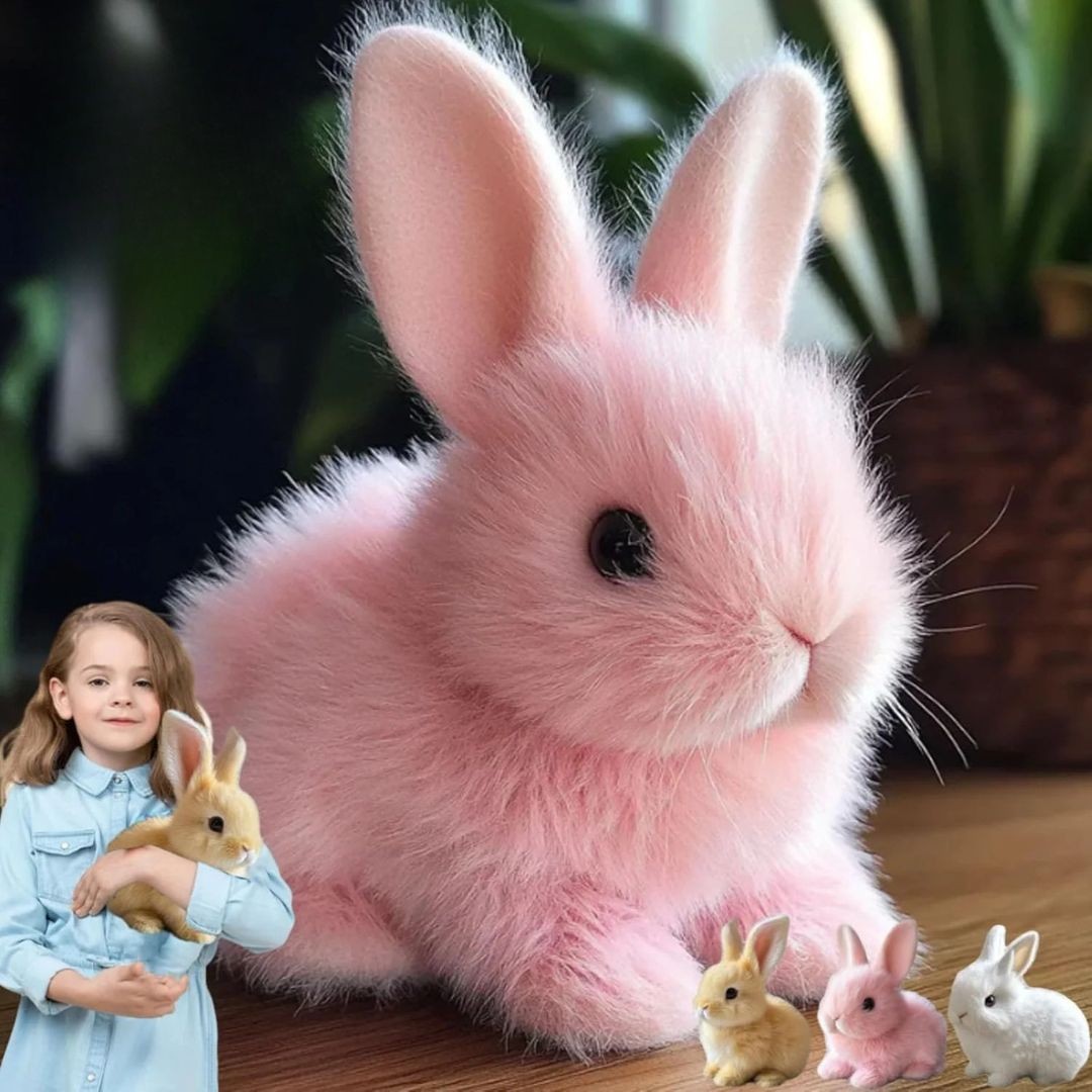 Interactive plush rabbit that hops - product photo 5
