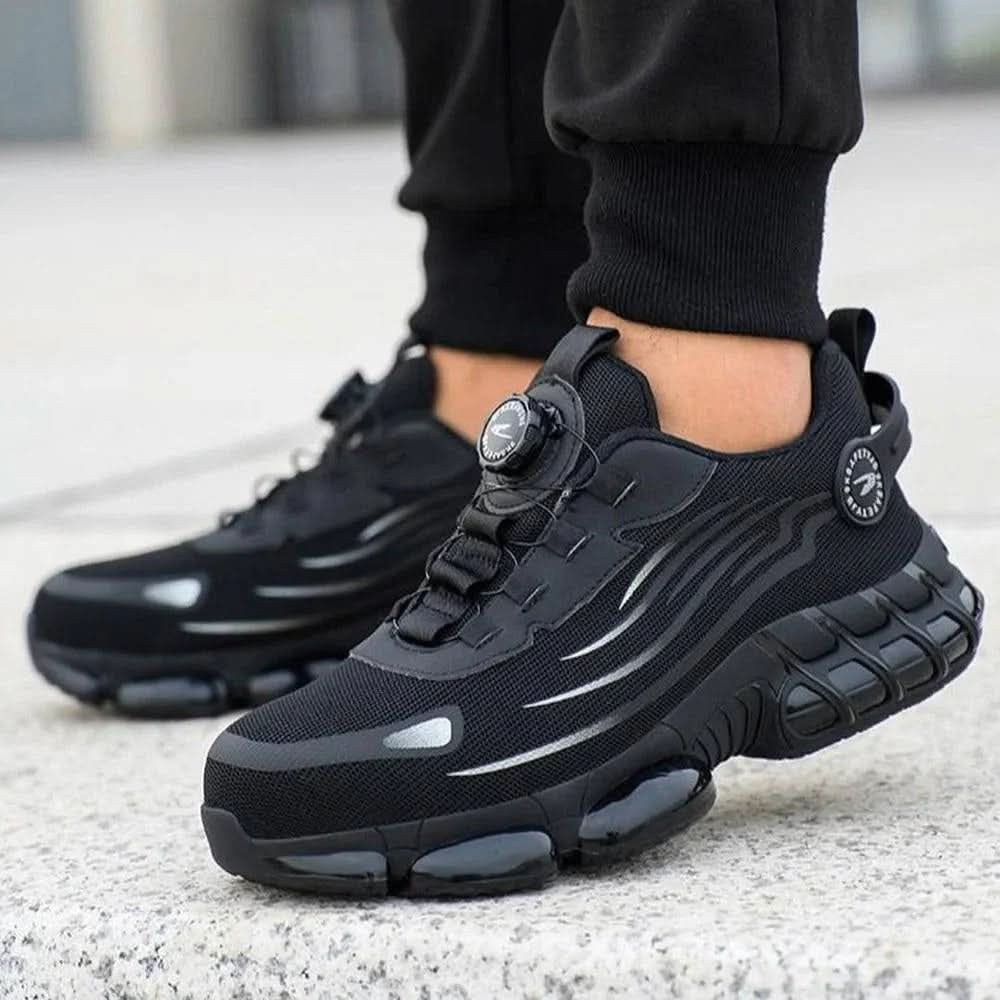 Wide toe slip-resistant work shoes with dial lacing - product photo 3