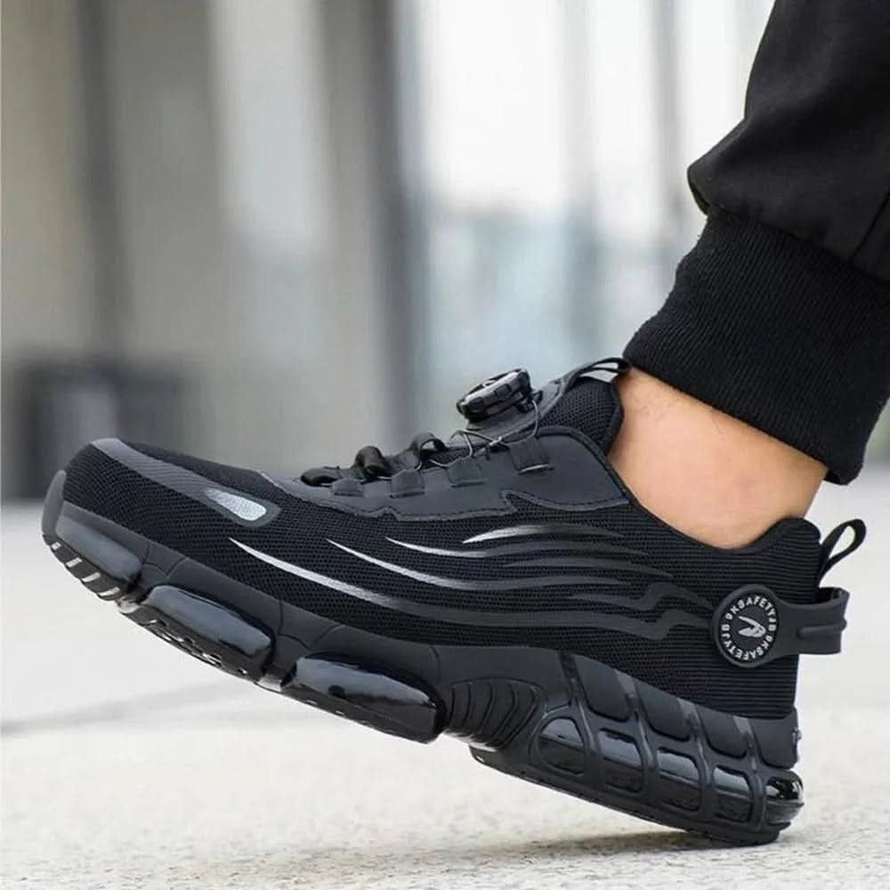 Wide toe slip-resistant work shoes with dial lacing - product photo 4