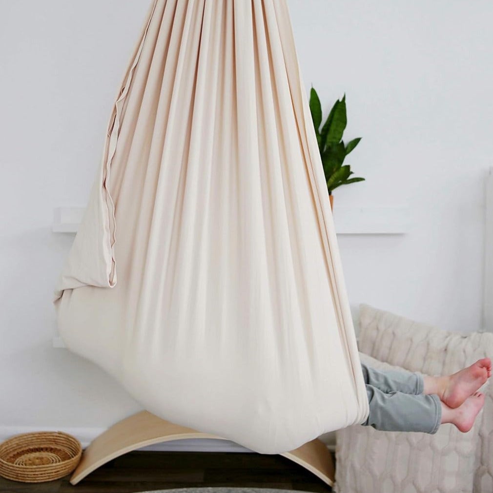 Children's hanging cotton hammock swing - product photo 2