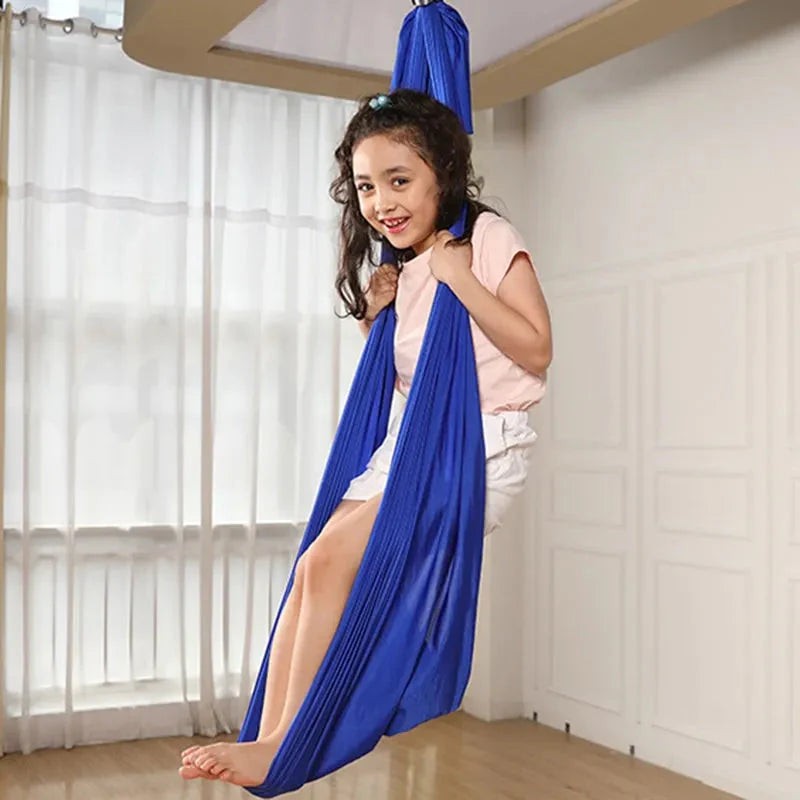 Children's hanging cotton hammock swing - product photo 4