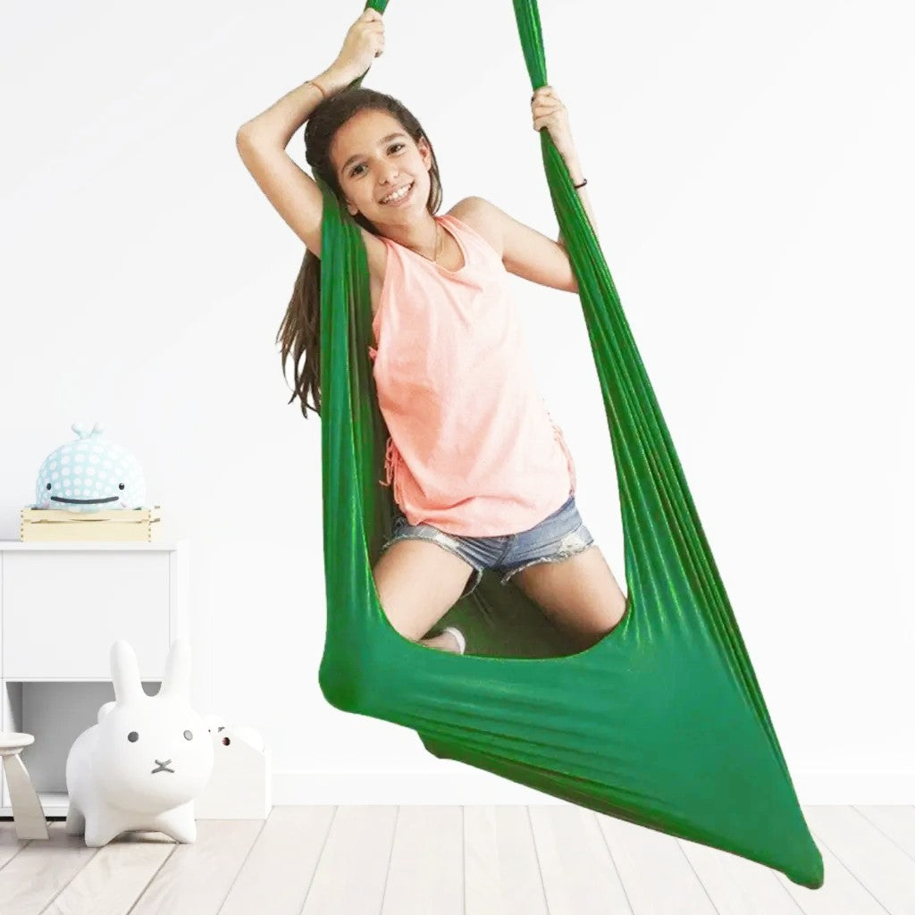 Children's hanging cotton hammock swing - product photo 6