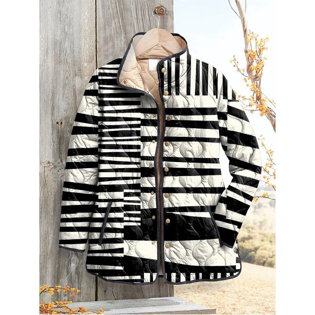 Woman wearing the Coralie women's casual jacket, front view