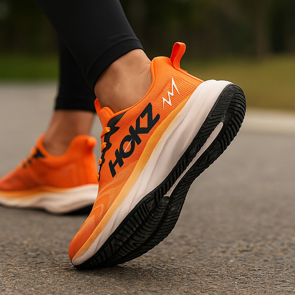 Lightweight cushioned mesh running shoe - product photo 3