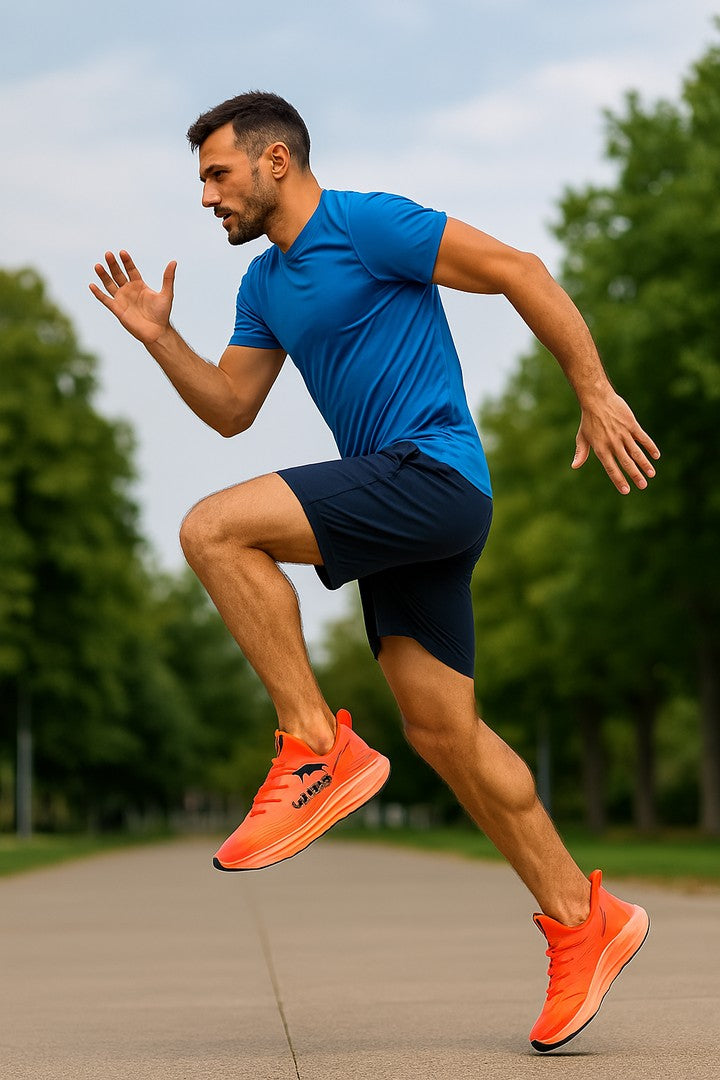 Lightweight cushioned mesh running shoe - product photo 4