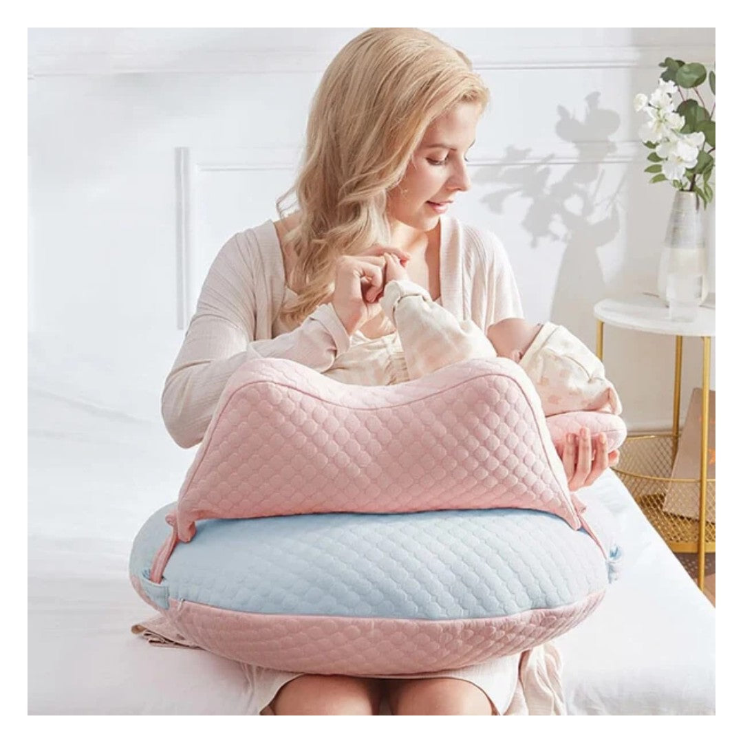 Curved nursing feeding pillow - product photo 2