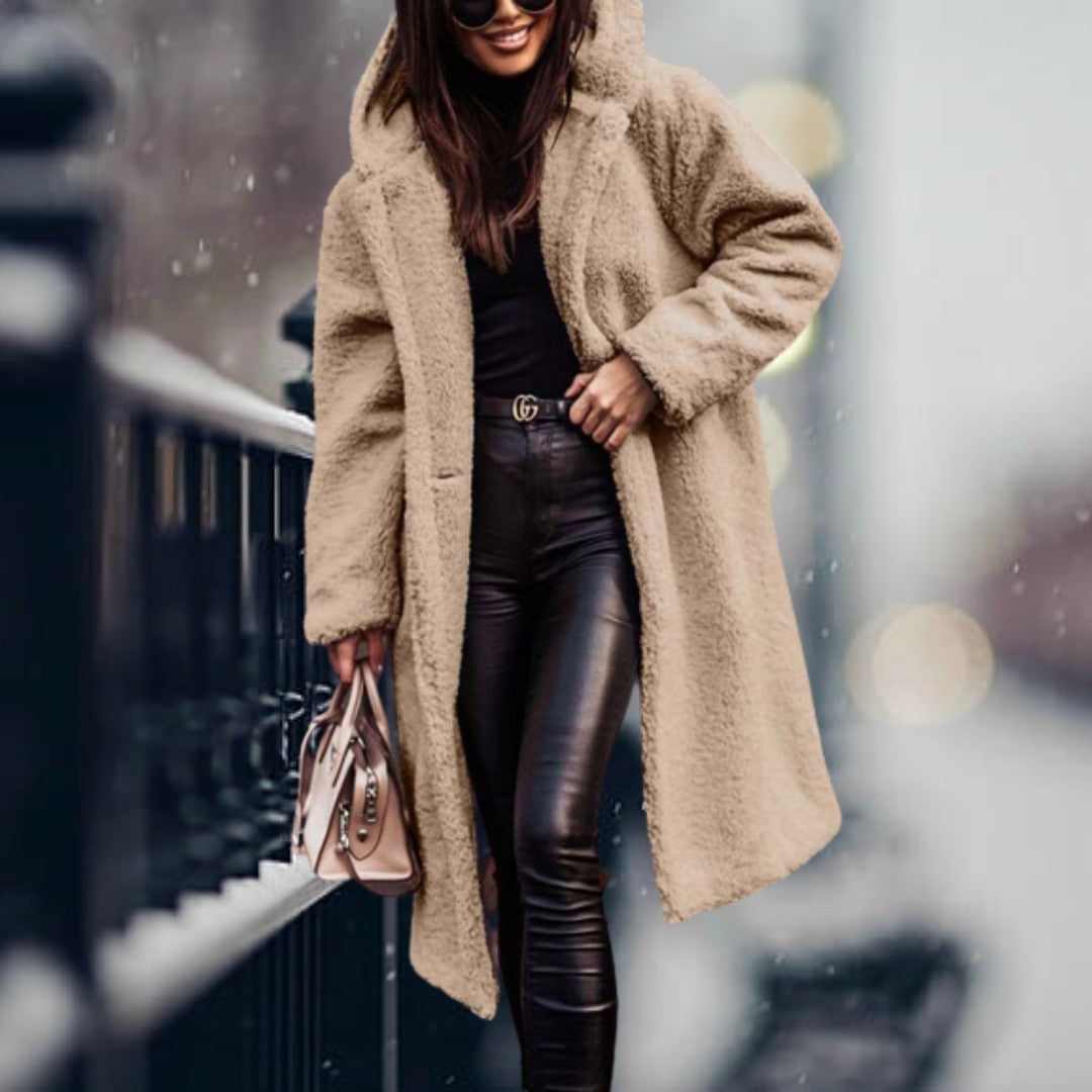 Woman wearing the Delia women's hooded jacket, 11 view