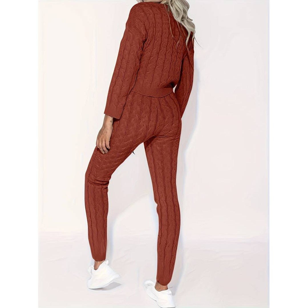 Woman wearing the Dione women's chic apparel, model view