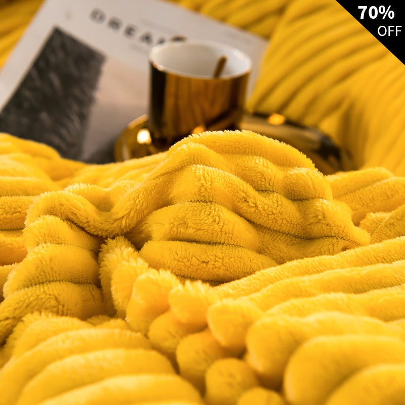 Double-sided fleece duvet set with pillowcase - product photo 9