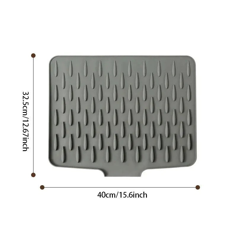 Sloped silicone drying and trivet mat - product photo 6
