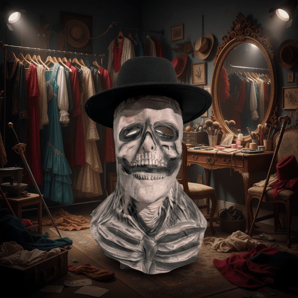 Latex and silicone skeleton mask - product photo 9