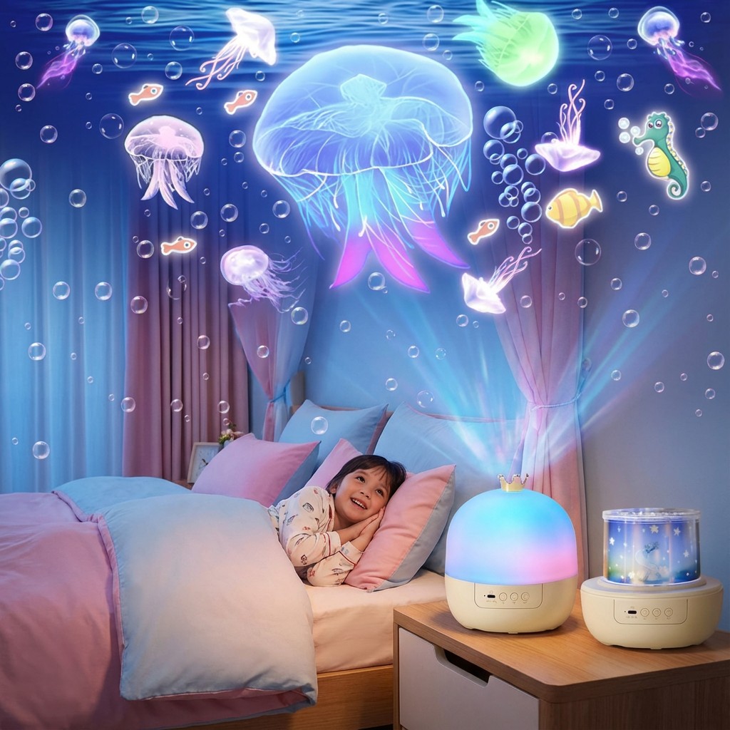 Children's night light and ceiling projector - product photo 3