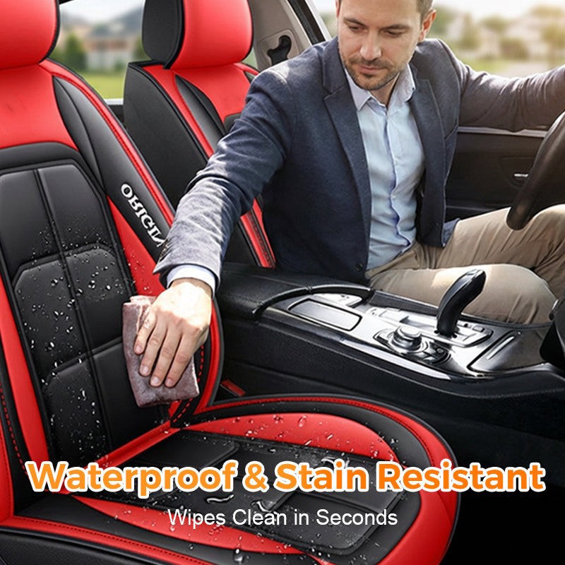 Universal PU leather front car seat covers - product photo 10