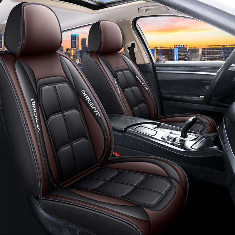 Universal PU leather front car seat covers - product photo 5
