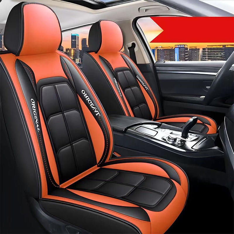 Universal PU leather front car seat covers - product photo 7