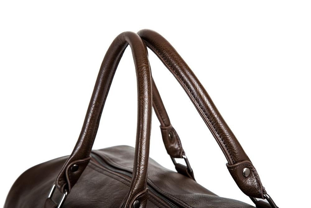 Lightweight PU leather travel duffel bag - product photo 10