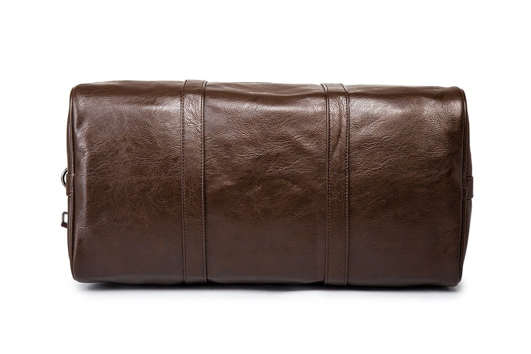Lightweight PU leather travel duffel bag - product photo 15