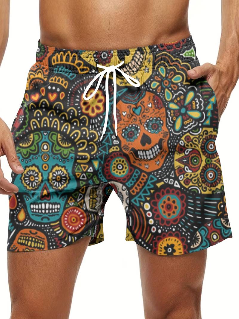 Adrian | Men's Printed Relaxed Fit Swim Shorts