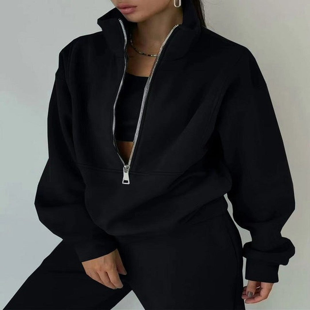 Woman wearing the Eartha women's dress, front view