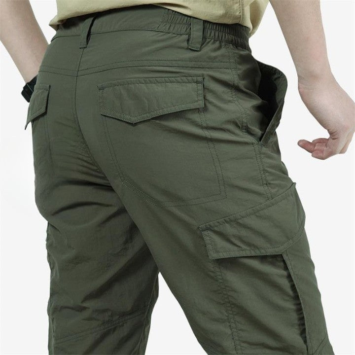 Men's breathable cargo trousers with flap pockets - product photo 3