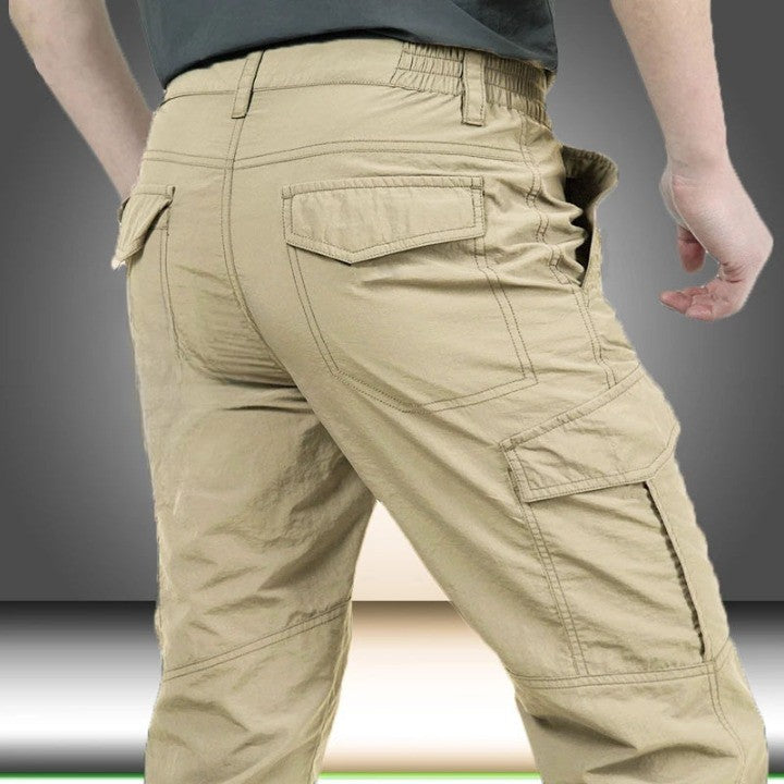 Men's breathable cargo trousers with flap pockets - product photo 4