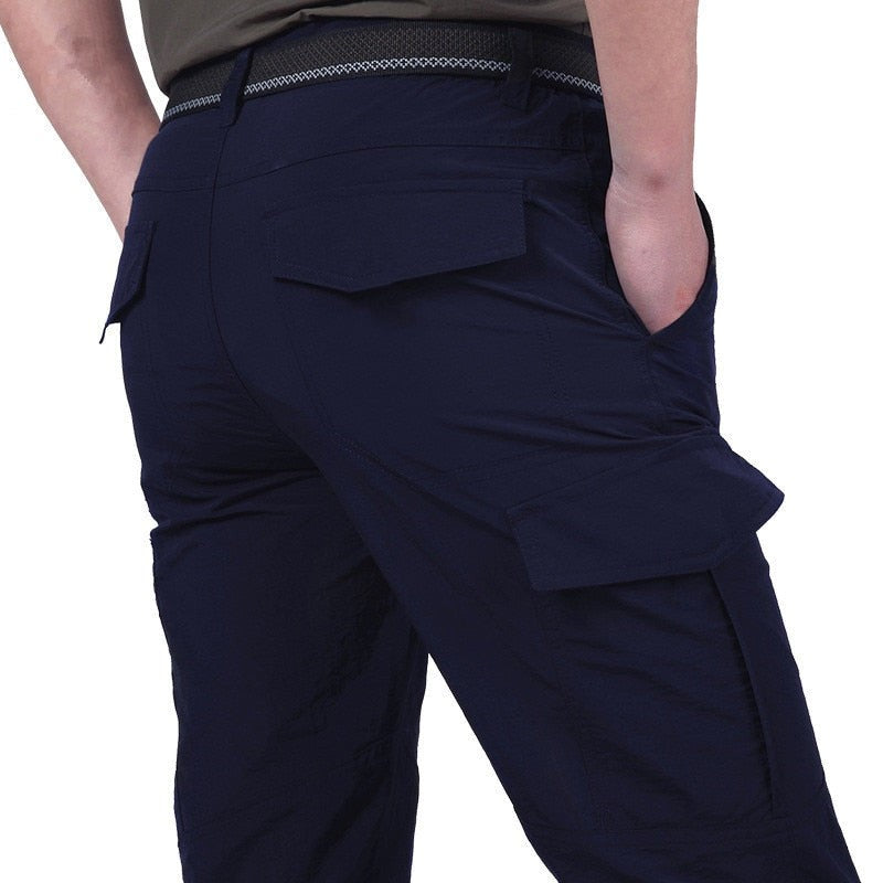 Men's breathable cargo trousers with flap pockets - product photo 9