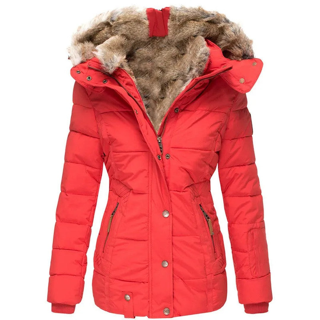 Woman wearing the Elara women's jacket, 7 view