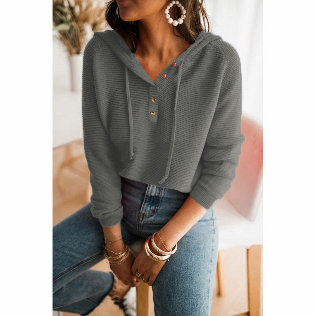 Woman wearing the Elena women's cropped hooded hoodie, 10 view