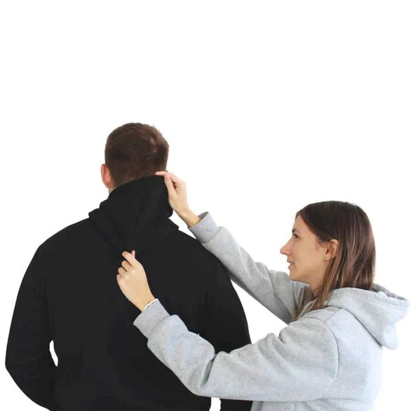 USB heated unisex hoodie with three heat settings - product photo 3