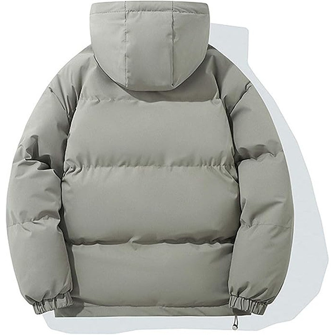 Man wearing the Emrys men's hooded jacket, 10 view