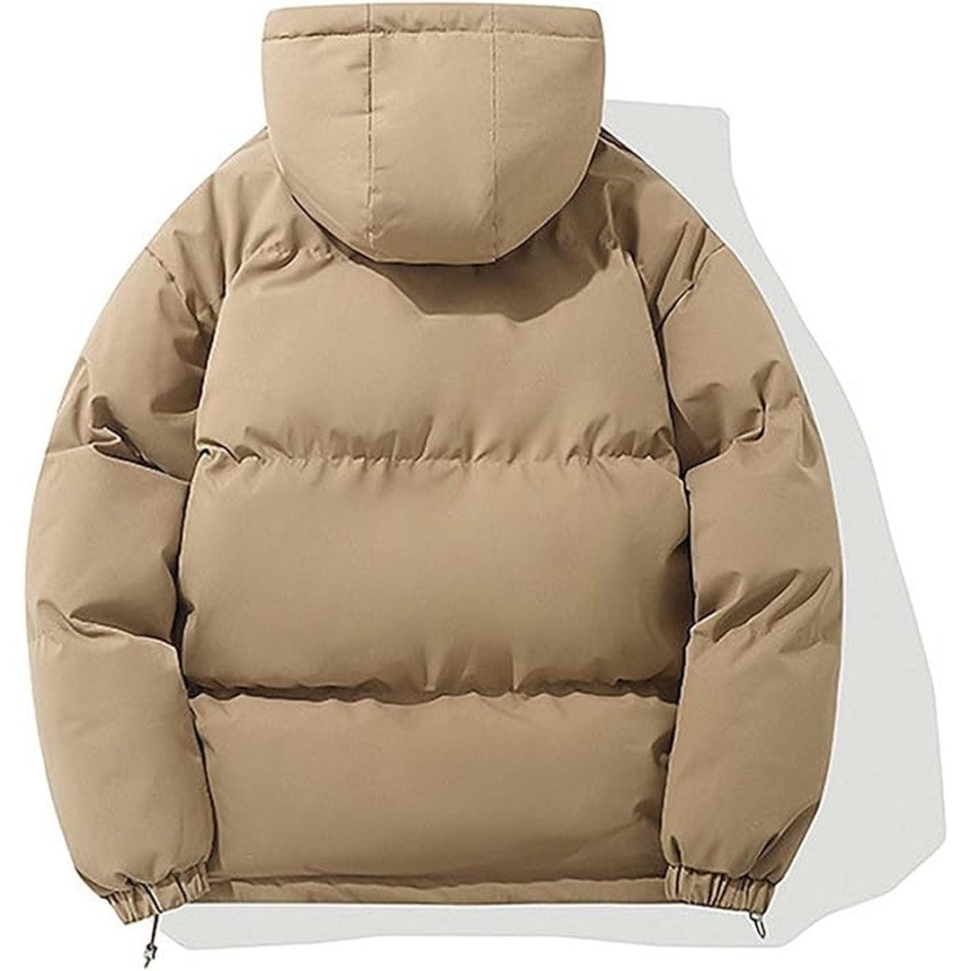 Man wearing the Emrys men's hooded jacket, 12 view