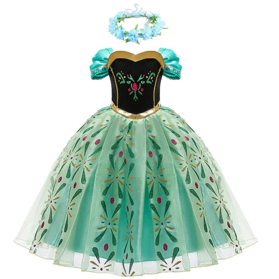 Pale green fantasy princess gown - product photo 3