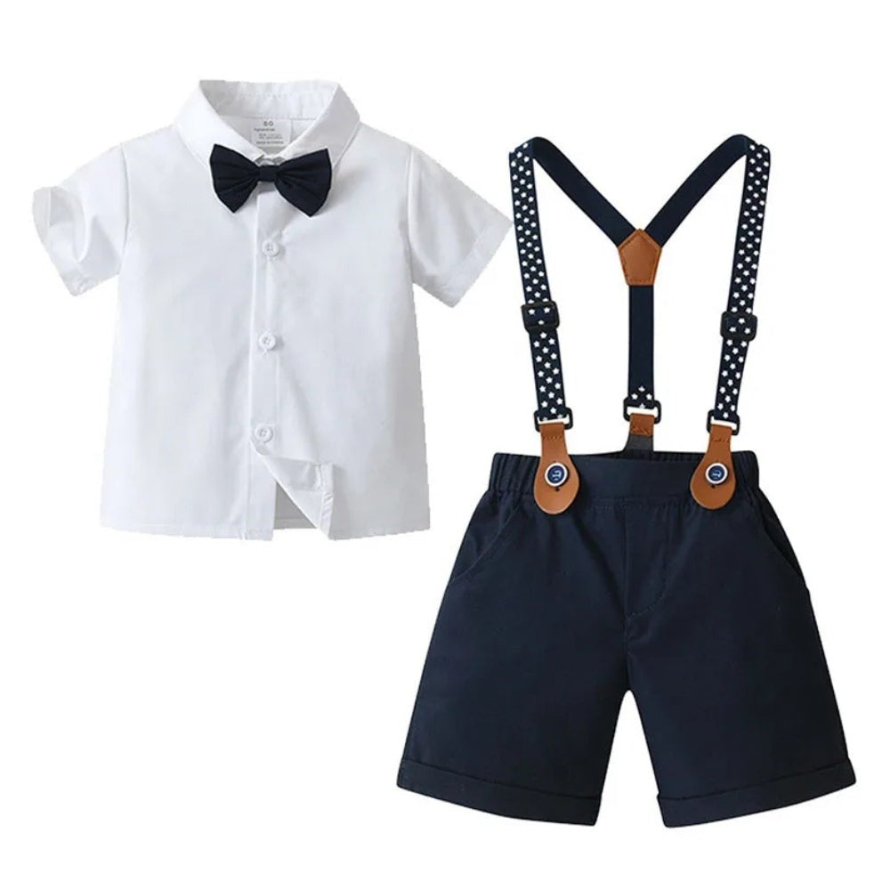 Boys three-piece suit with vest and bow tie - product photo 11