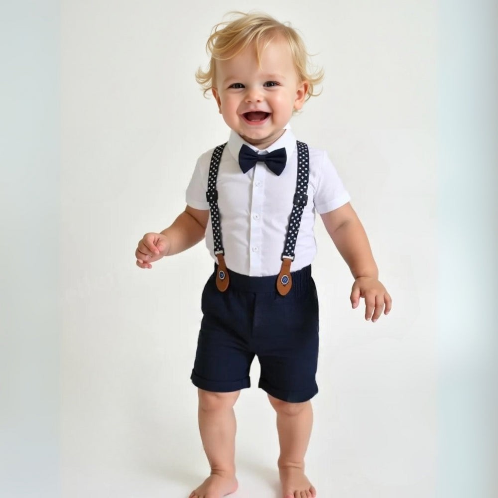 Boys three-piece suit with vest and bow tie - product photo 12