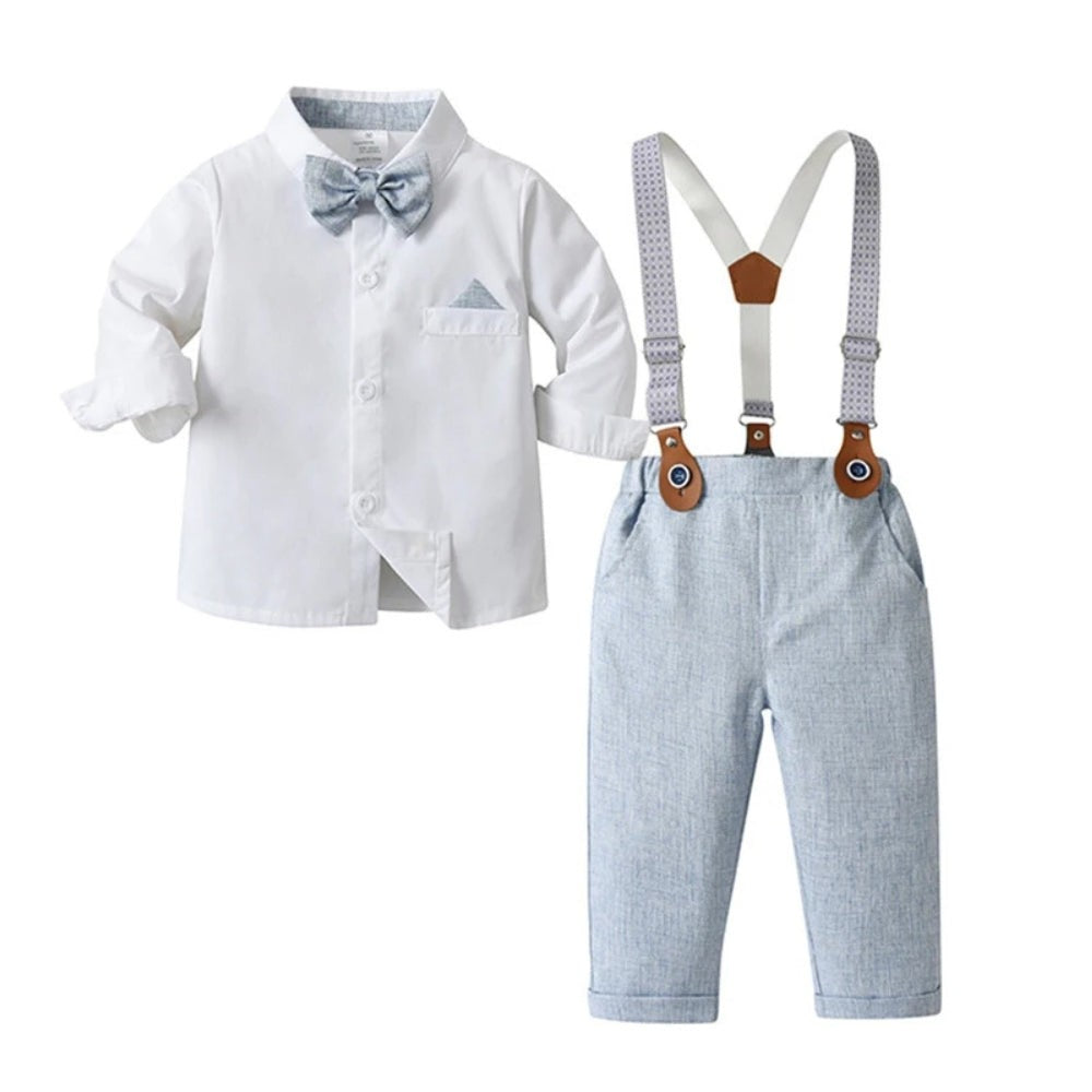 Boys three-piece suit with vest and bow tie - product photo 13