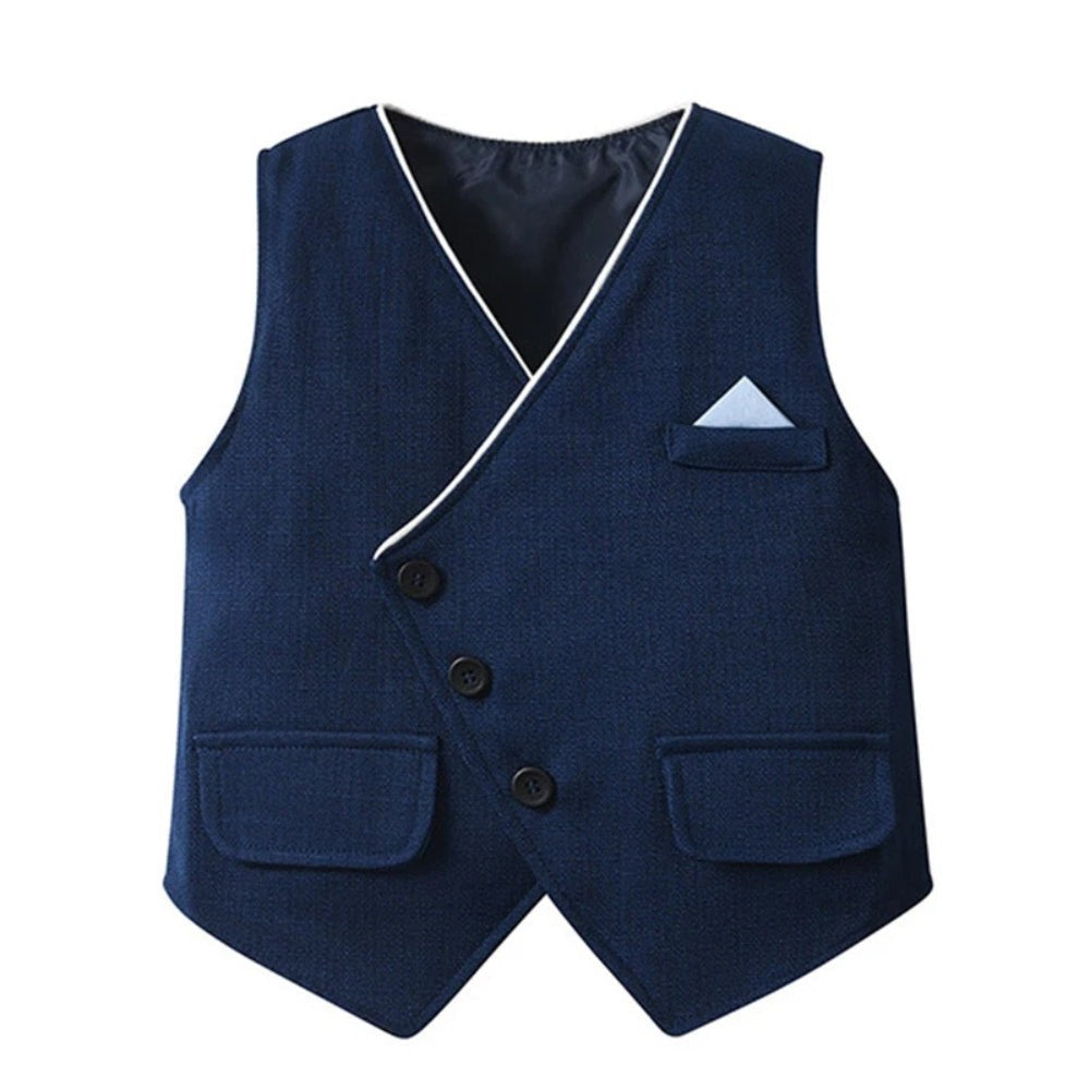 Boys three-piece suit with vest and bow tie - product photo 4