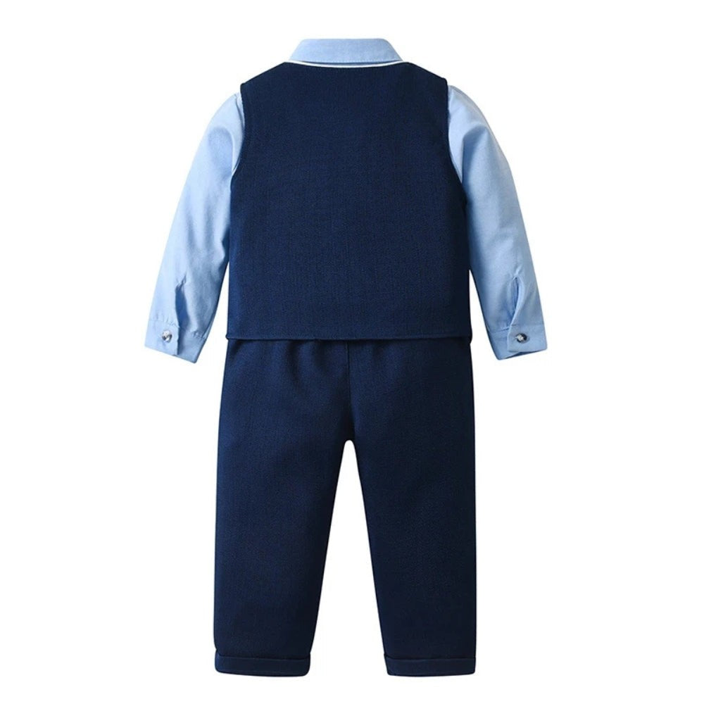 Boys three-piece suit with vest and bow tie - product photo 6
