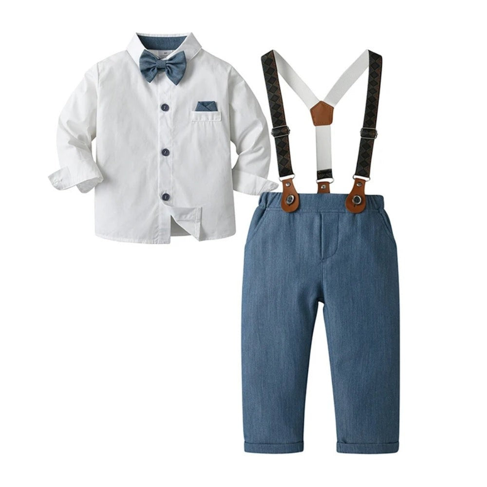 Boys three-piece suit with vest and bow tie - product photo 9