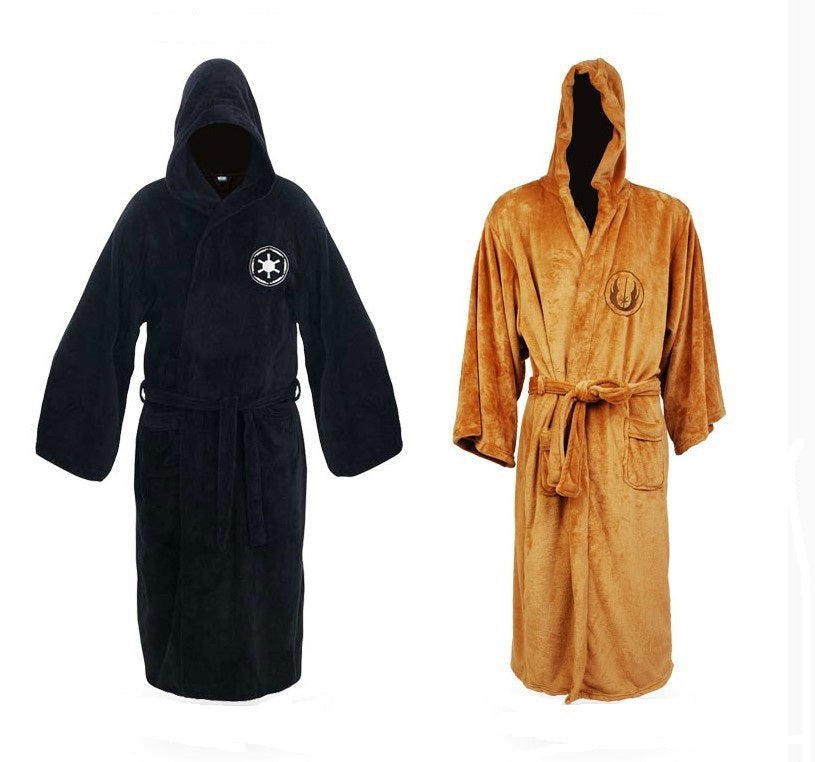 Men's extra-long flannel bathrobe - product photo 2