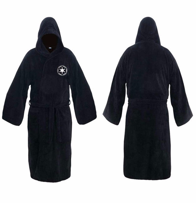 Men's extra-long flannel bathrobe - product photo 7