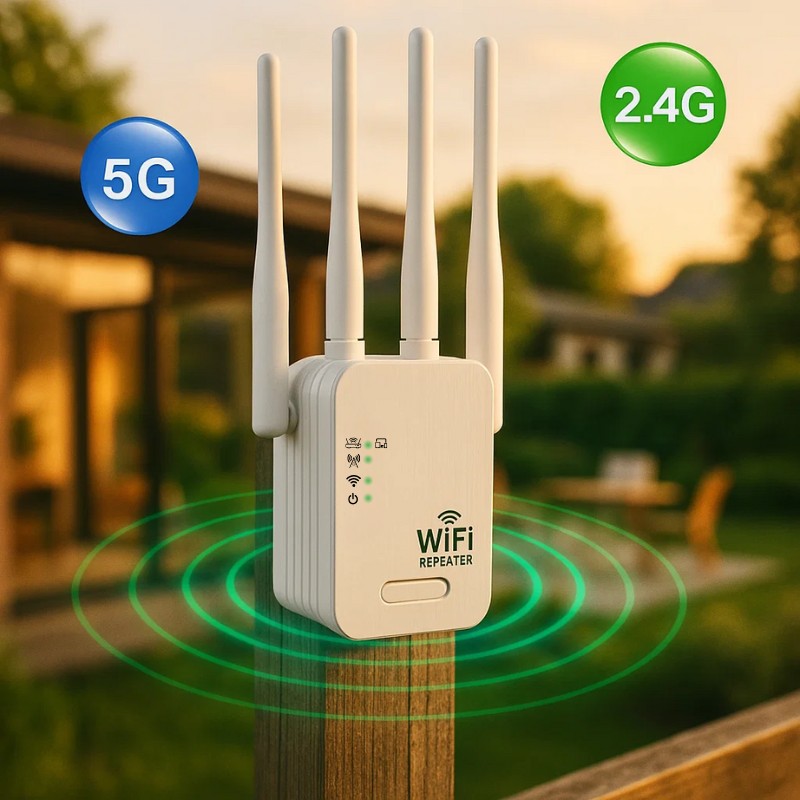 Outdoor dual-band WiFi range extender - product photo 4