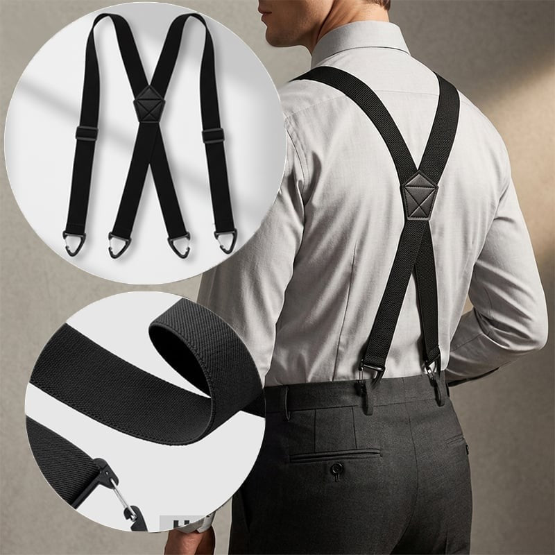 Four-clip adjustable suspenders - product photo 2