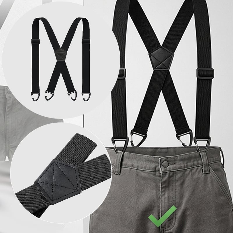 Four-clip adjustable suspenders - product photo 3