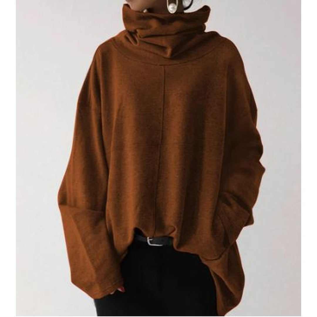Woman wearing the Faye women's hoodie, detail view