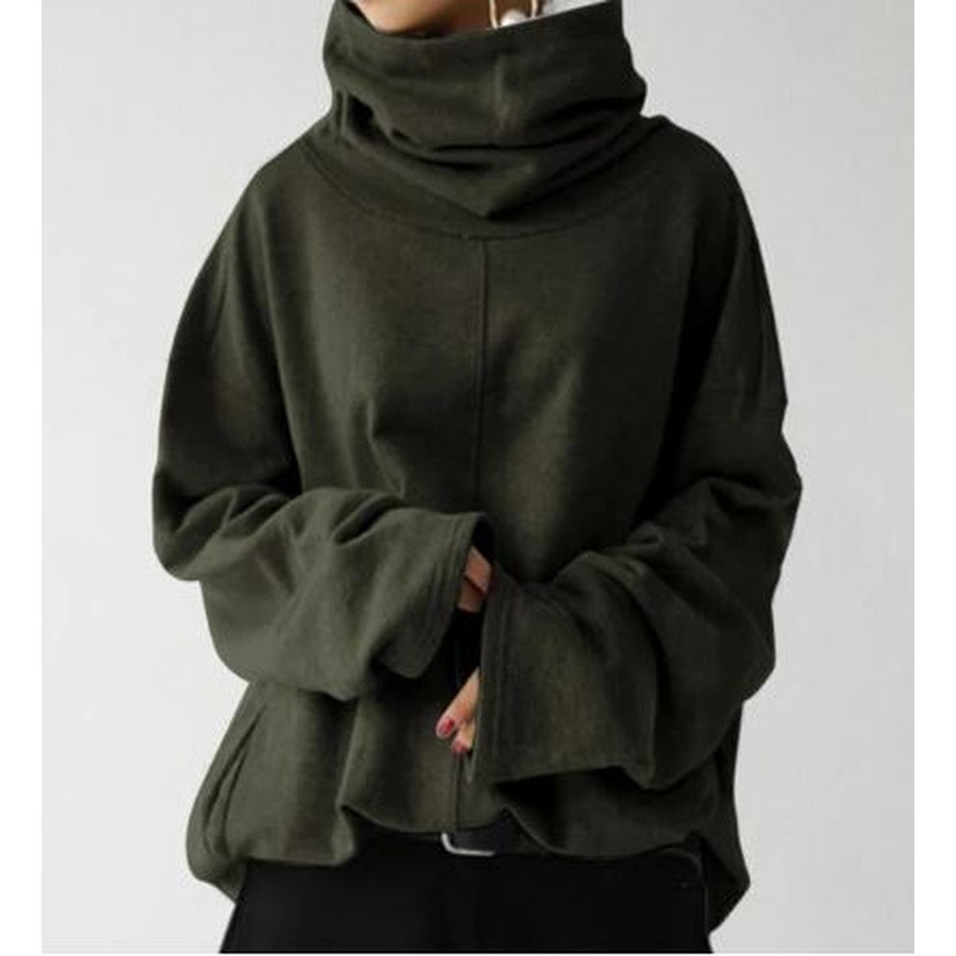 Woman wearing the Faye women's hoodie, front view