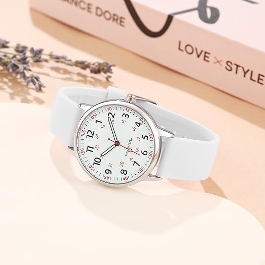 Splash-resistant silicone nurse watch - product photo 3