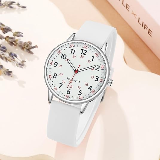 Splash-resistant silicone nurse watch - product photo 5
